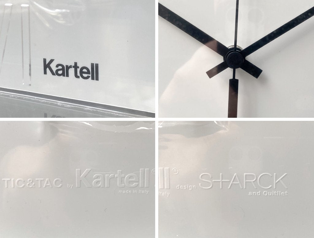 カルテル Kartell ティックタック Tic&Tac ウォールクロック フィリップ・スタルク ホワイト アクリル 壁掛け時計 イタリア ■