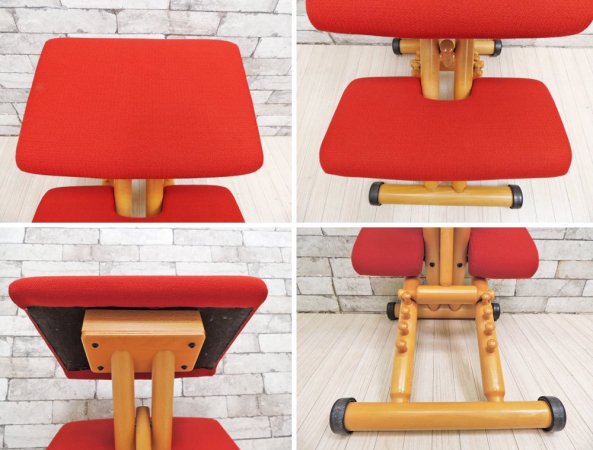 ストッケ STOKKE ヴァリエール VARIER マルチバランス MULTI レッド ジュニア用アタッチメント付き ノルウェー ●