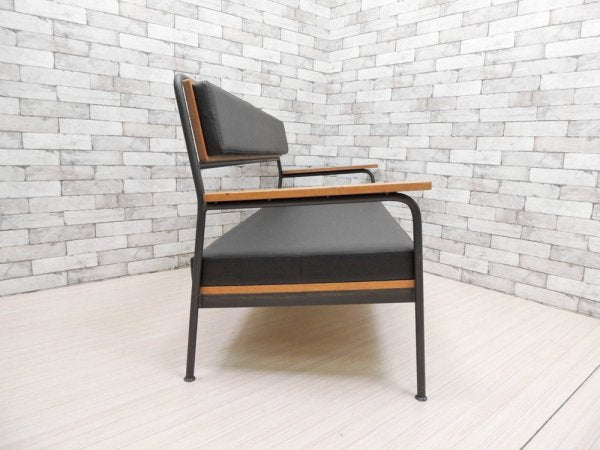 ヒロファニチャー hiro furniture ソファ 004 sofa 004 2シーターソファ ホワイトオーク × アイアン インダストリアル 定価: \173,800- ●