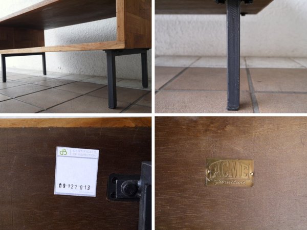 アクメファニチャー ACME Furniture トロイ コーヒーテーブル TROY COFFEE TABLE チーク古材 工業系 ◇