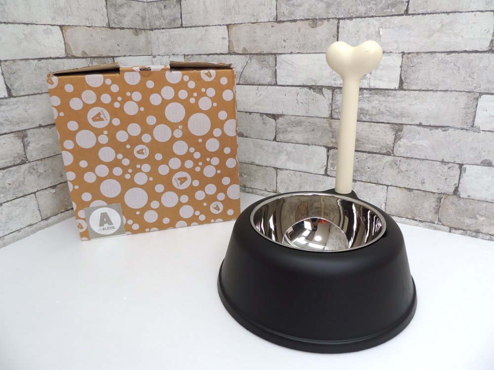 アレッシィ ALESSI ルピタ LUPITA ドッグフードボウル DOG BOWL ブラック 未使用品 元箱付 ●