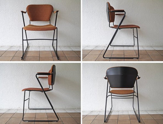 Krueger International ペリー スタッキングチェア Perry Chair ハーフアームチェア USヴィンテージ チャールズ O. ペリー デザイン A ◇