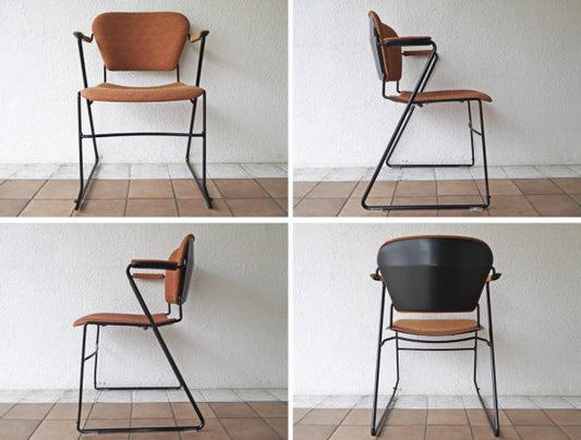 Krueger International ペリー スタッキングチェア Perry Chair ハーフアームチェア USヴィンテージ チャールズ O. ペリー デザイン B ◇