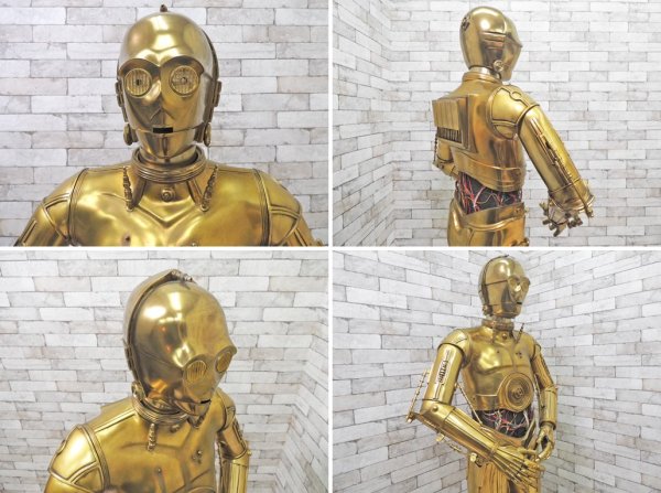 サイドショー Side show スターウォーズ STAR WARS ライフサイズ C-3PO 1/1 フィギュア 等身大 希少 アメリカ 限定品 ジャンク品 ●