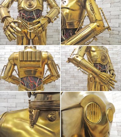 サイドショー Side show スターウォーズ STAR WARS ライフサイズ C-3PO 1/1 フィギュア 等身大 希少 アメリカ 限定品 ジャンク品 ●