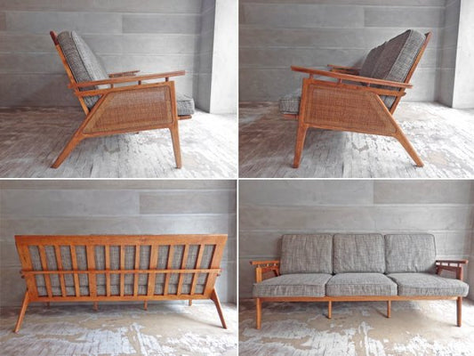 アクメファニチャー ACME Furniture ウィッカー WICKER SOFA 3P ラタン 西海岸スタイル 定価\172,700- ♪