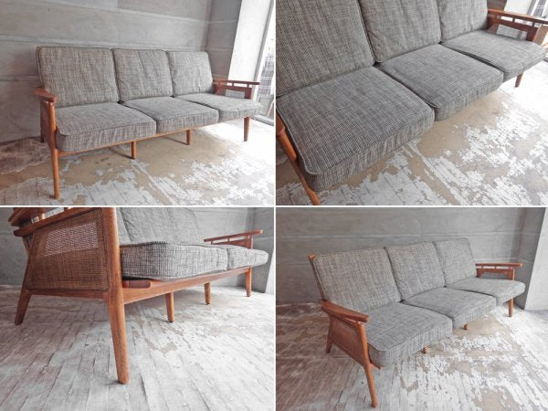 アクメファニチャー ACME Furniture ウィッカー WICKER SOFA 3P ラタン 西海岸スタイル 定価\172,700- ♪