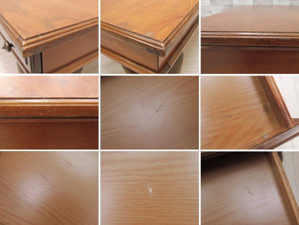 ヨーロピアンビンテージ vintage ローテーブル コーヒーテーブル ウォールナット材 猫脚 クラシカル ●