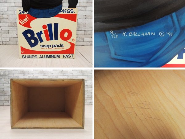 Kathy Callahan アンディ・ウォーホル Warhol and His Brillo Box 1991年 世界125台限定 ED.8/125 激レア 希少 ブリロ オブジェ チェア ●