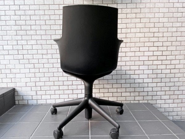 カルテル Kartell スプーン チェア Spoon Chair ブラック オフィスチェア 昇降機能付き アントニオ・チッテリオ イタリア ■