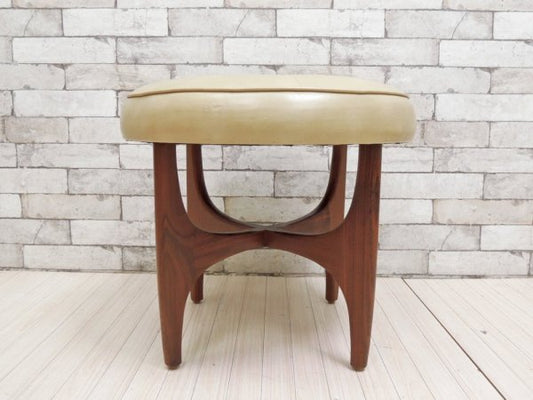 エベネゼル・グーム Ebenezer Gomme ジープラン G-PLAN フレスコ Fresco Stool ラウンド スツール UKビンテージ ●