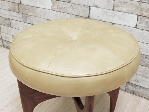 エベネゼル・グーム Ebenezer Gomme ジープラン G-PLAN フレスコ Fresco Stool ラウンド スツール UKビンテージ ●