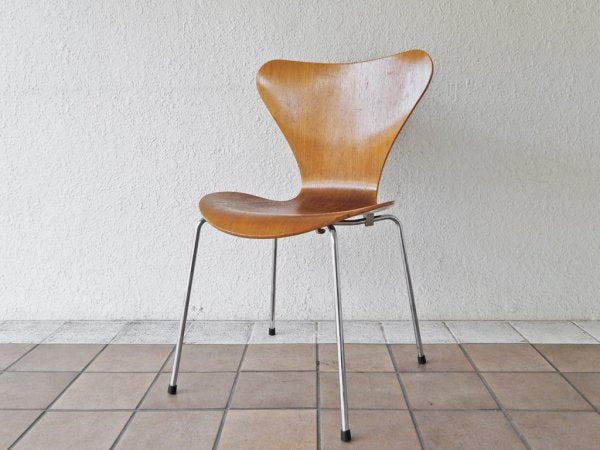 フリッツハンセン Fritz Hansen セブンチェア ナッツナチュラル アルネ・ヤコブセン Arne Jacobsen 廃番カラー デンマーク 北欧家具 ◇