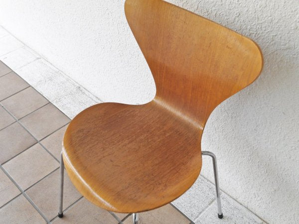 フリッツハンセン Fritz Hansen セブンチェア ナッツナチュラル アルネ・ヤコブセン Arne Jacobsen 廃番カラー デンマーク 北欧家具 ◇