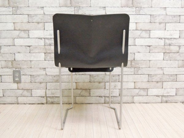 カッシーナ Cassina ixc インターデコール Interdecor オリオ チェア OLIO CHAIR ファイバーボード × アルミ ダイニングチェア スタッキングチェア ブラック ●