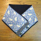 紀編物製作 ハンドメイド ニット編み工房 ボタン付きえりまき 猫 青紫 新品 ●