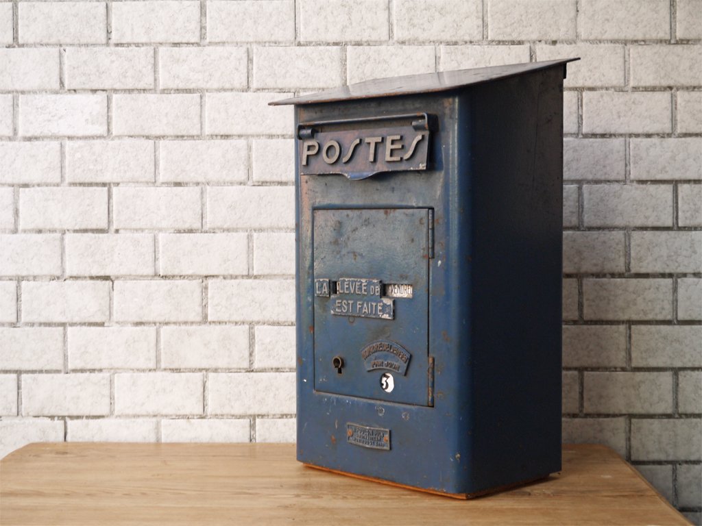 フランス ビンテージ French Vintage メールボックス ポスト 1930年代 店舗什器 オブジェ 希少 ■