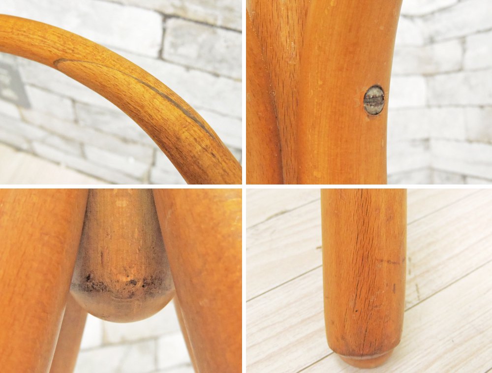 フランス ビンテージ French Vintage ベントウッド コートハンガー 木味 クラフト 店舗什器 A ●