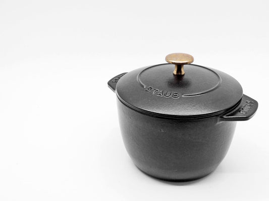 ストウブ STAUB ラ ココット de ゴハン La Cocotte de GOHAN ブラック Mサイズ 2合炊き 鋳鉄 フランス made in France ●