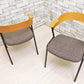 アデペシュ a.depeche ダニス danis ショートアームチェア short arm chair ダイニングチェア チャコールモッシュブラック 2脚セット Ｂ ●