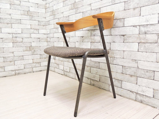 アデペシュ a.depeche ダニス danis ショートアームチェア short arm chair ダイニングチェア チャコールモッシュブラック ブルックリンスタイル ●