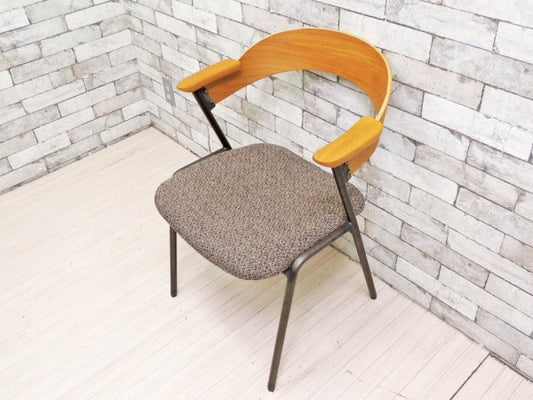 アデペシュ a.depeche ダニス danis ショートアームチェア short arm chair ダイニングチェア チャコールモッシュブラック ブルックリンスタイル ●