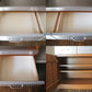 ウニコ unico ストラーダ STRADA キッチンボード レンジボード 食器棚 アッシュ材 W120cm 廃番 ◎