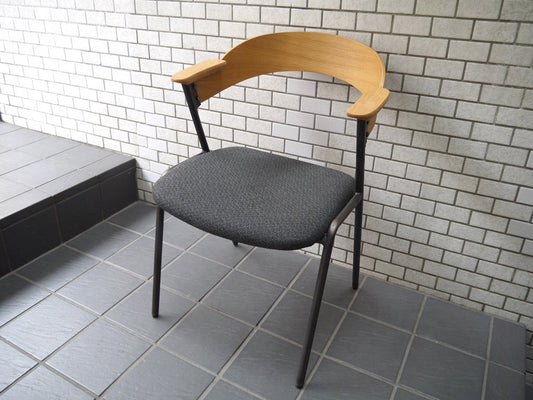 アデペシュ a.depeche ダニス danis ショートアームチェア short arm chair ダイニングチェア チャコールモッシュブラック ブルックリンスタイル A ■