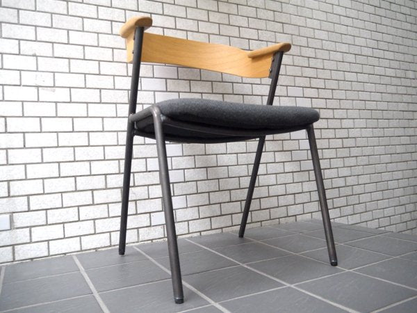 アデペシュ a.depeche ダニス danis ショートアームチェア short arm chair ダイニングチェア チャコールモッシュブラック ブルックリンスタイル A ■