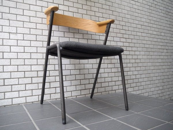 アデペシュ a.depeche ダニス danis ショートアームチェア short arm chair ダイニングチェア チャコールモッシュブラック ブルックリンスタイル B ■