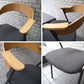 アデペシュ a.depeche ダニス danis ショートアームチェア short arm chair ダイニングチェア チャコールモッシュブラック ブルックリンスタイル B ■