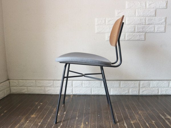 グラフ graf プランクトンチェア Plankton chair チーク材 アイアン ダイニングチェア ボルトグレー ファブリックシート B ◎