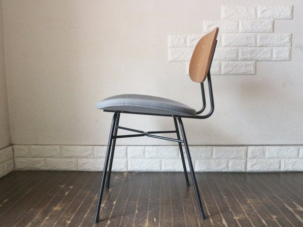 グラフ graf プランクトンチェア Plankton chair チーク材 アイアン ダイニングチェア ボルトグレー ファブリックシート A ◎