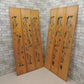 古民家 建具 木製欄間 透かし彫り 6枚セット 無垢材 W71.5cm×6枚 和室 ●