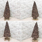 ハンドメイド 松ぼっくり 木製 クリスマスツリー カントリースタイル オブジェ クラフト家具 ●