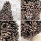 ハンドメイド 松ぼっくり 木製 クリスマスツリー カントリースタイル オブジェ クラフト家具 ●