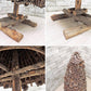 ハンドメイド 松ぼっくり 木製 クリスマスツリー カントリースタイル オブジェ クラフト家具 ●