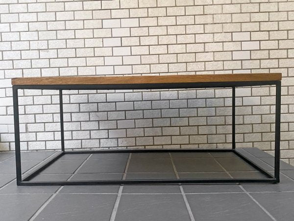 ライフファニチャー LIFE FURNITURE コーヒーテーブル DE IRON COFFEE TABLE マンゴー無垢材 アイアン ローテーブル インダストリアル ■