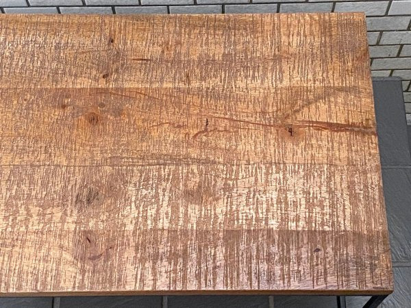 ライフファニチャー LIFE FURNITURE コーヒーテーブル DE IRON COFFEE TABLE マンゴー無垢材 アイアン ローテーブル インダストリアル ■