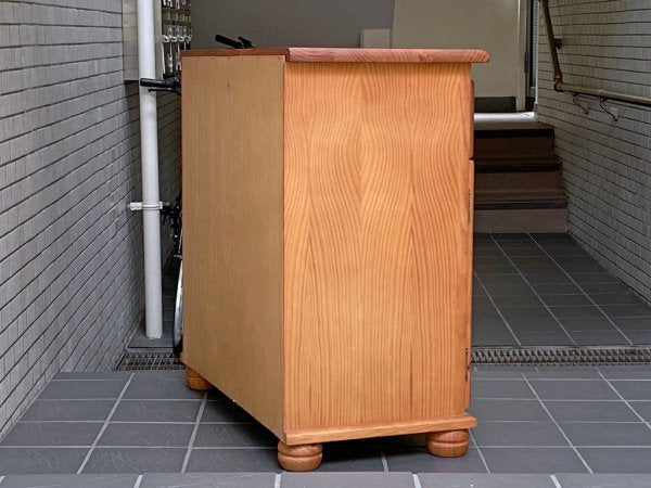 カントリースタイル パイン材 無垢材 キャビネット チェスト ■