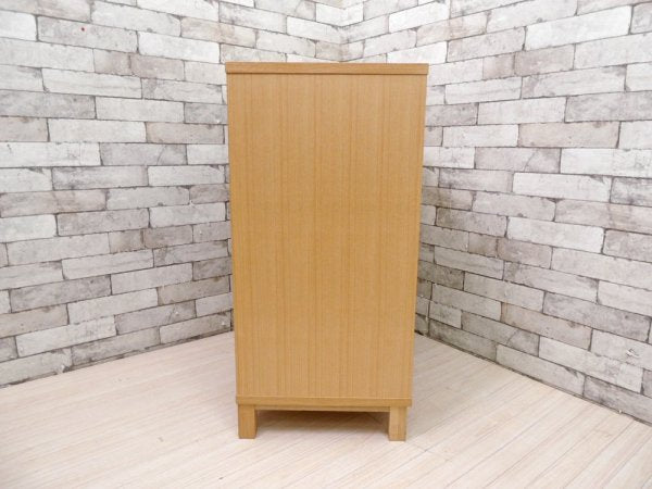無印良品 MUJI タモ材 組み合わせて使える木製収納 ロータイプ H83cm 本棚 ブックシェルフ 廃番 ●