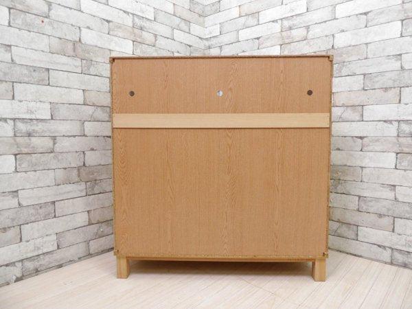 無印良品 MUJI タモ材 組み合わせて使える木製収納 ロータイプ H83cm 本棚 ブックシェルフ 廃番 ●