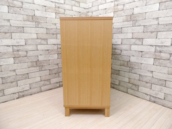 無印良品 MUJI タモ材 組み合わせて使える木製収納 ロータイプ H83cm 本棚 ブックシェルフ 廃番 ●