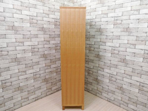 無印良品 MUJI タモ材 組み合わせて使える木製収納 ミドルタイプ H175.5cm 本棚 ブックシェルフ 廃番 ●