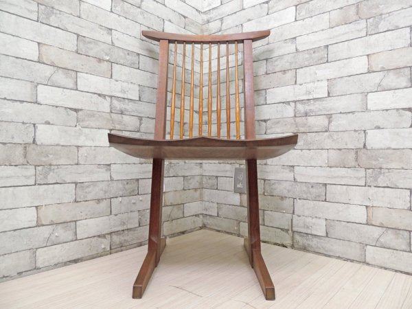 桜製作所 コノイドチェア CONOID CHAIR ジョージ・ナカシマ George Nakashima ダイニングチェア ラウンジチェア ウォールナット無垢材 焼印入り ●