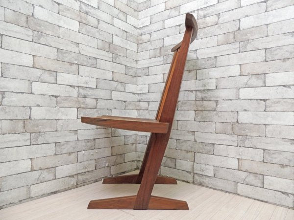 桜製作所 コノイドチェア CONOID CHAIR ジョージ・ナカシマ George Nakashima ダイニングチェア ラウンジチェア ウォールナット無垢材 焼印入り ●