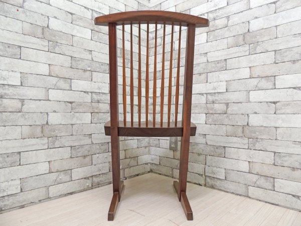 桜製作所 コノイドチェア CONOID CHAIR ジョージ・ナカシマ George Nakashima ダイニングチェア ラウンジチェア ウォールナット無垢材 焼印入り ●