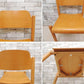 北欧デザイン Scandinavian Design ダイニングチェア プライウッド ナチュラルカラー 2脚セット スタッキング ●