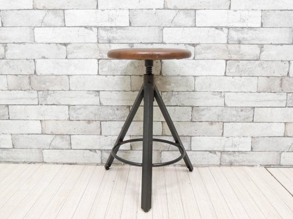 ジャーナルスタンダード journal standard Furniture j.s.F シノン スツール CHINON STOOL 本革 定価\28,600- ●