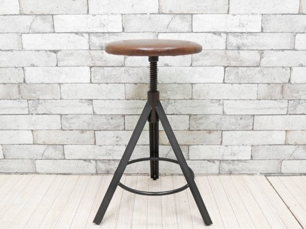 ジャーナルスタンダード journal standard Furniture j.s.F シノン スツール CHINON STOOL 本革 定価\28,600- ●